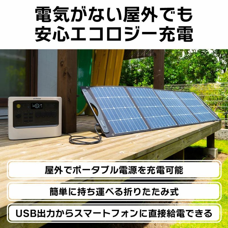 ポータブル電源（1,536Wh）と ソーラーパネル（180W）のセット BN