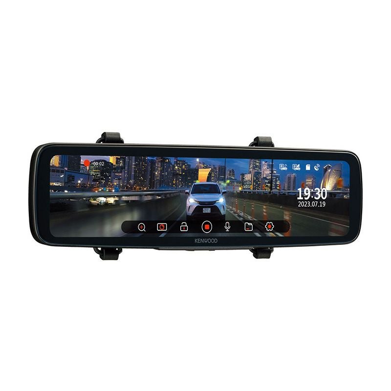 12V型高画質液晶搭載 デジタルルームミラー型2カメラドライブ