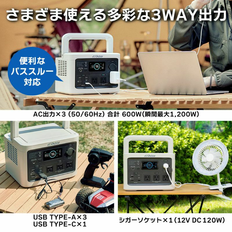ポータブル電源（512Wh）と ソーラーパネル（100W）のセット BN