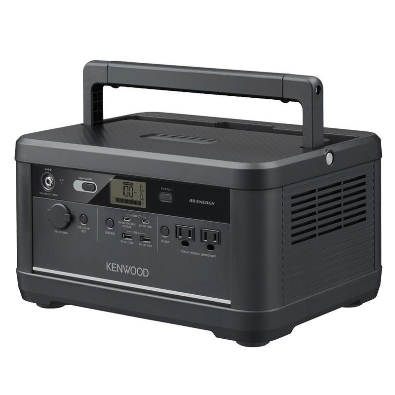 KENWOODモデル リユースバッテリー内蔵ポータブル電源 600Wh IPB01K