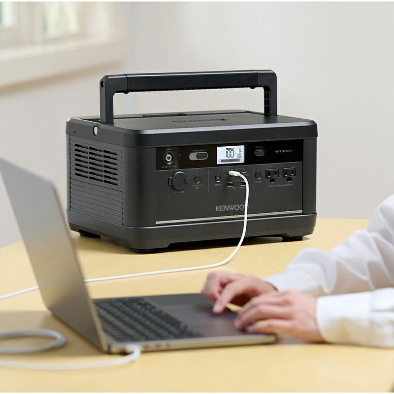 KENWOODモデル リユースバッテリー内蔵ポータブル電源 600Wh IPB01K