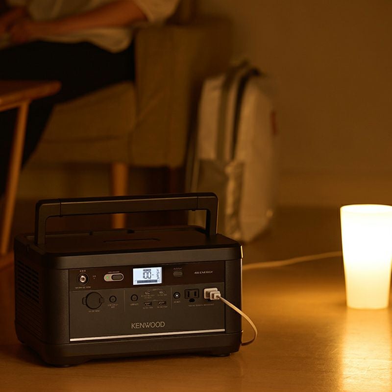 KENWOODモデル リユースバッテリー内蔵ポータブル電源 600Wh IPB01K