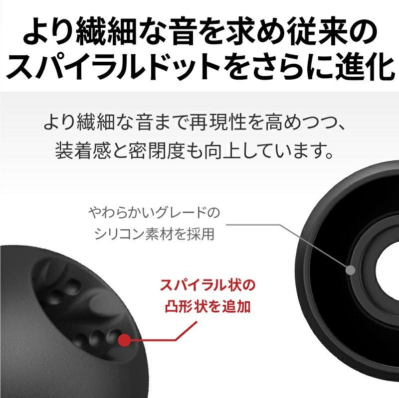 イヤーピース スパイラルドットPro EP-FX12 | JVCケンウッドストア