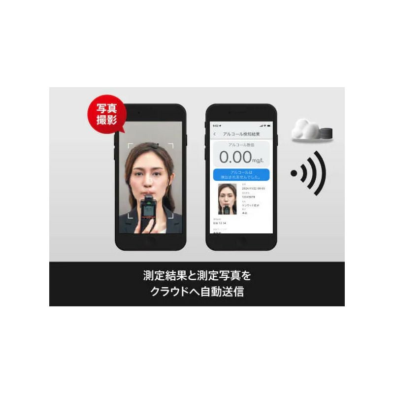 記録通信型】アルコール検知器 CAX-AD300 日本製 高精度・高感度・高