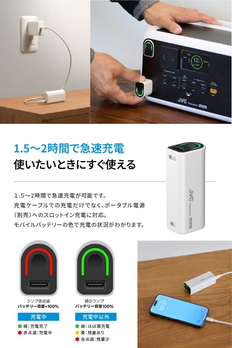 JVC Powered by Litheli】モバイルバッテリー BH-U4 | JVCケンウッドストア
