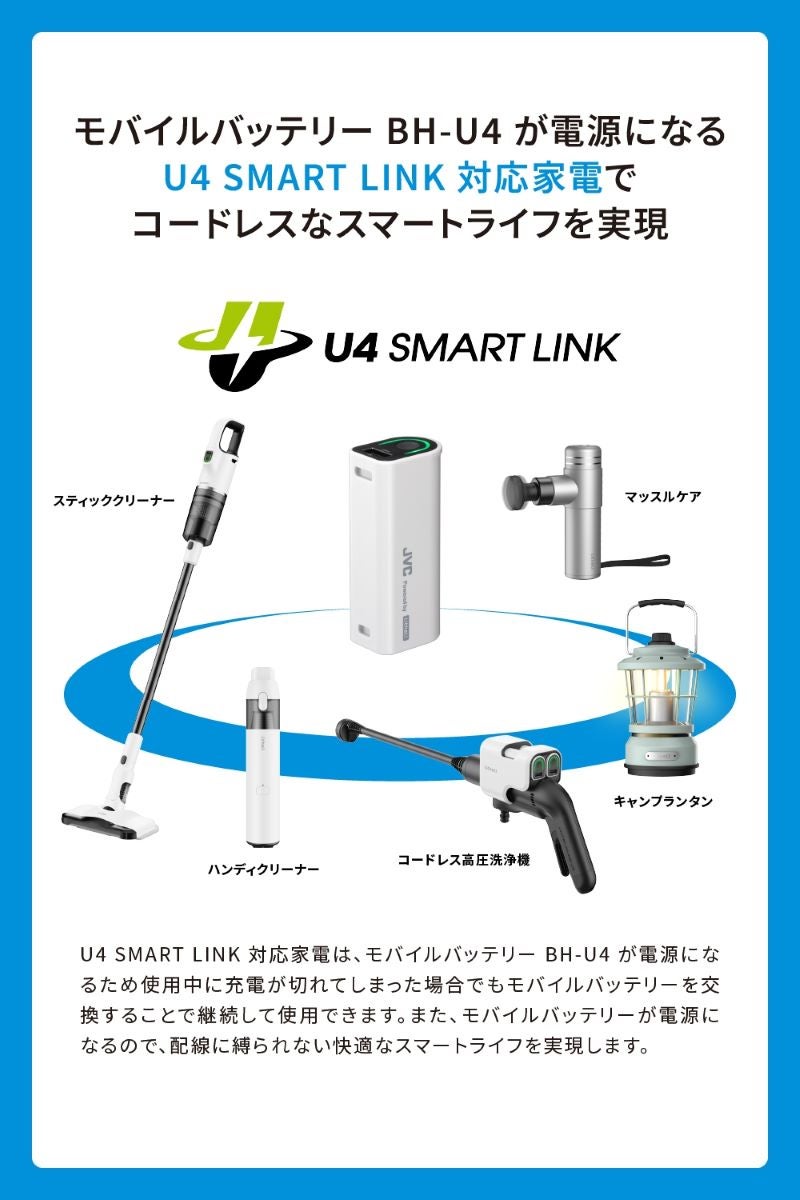 Litheli】【BH-U4バッテリー別売】スティッククリーナー U04VP01-0J020