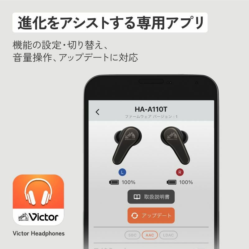 ワイヤレスイヤホン HA-A110T | JVCケンウッドストア